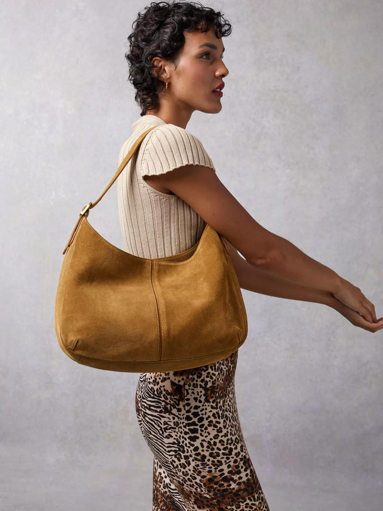 Rouje Big Bag Suede Beige | Accessories