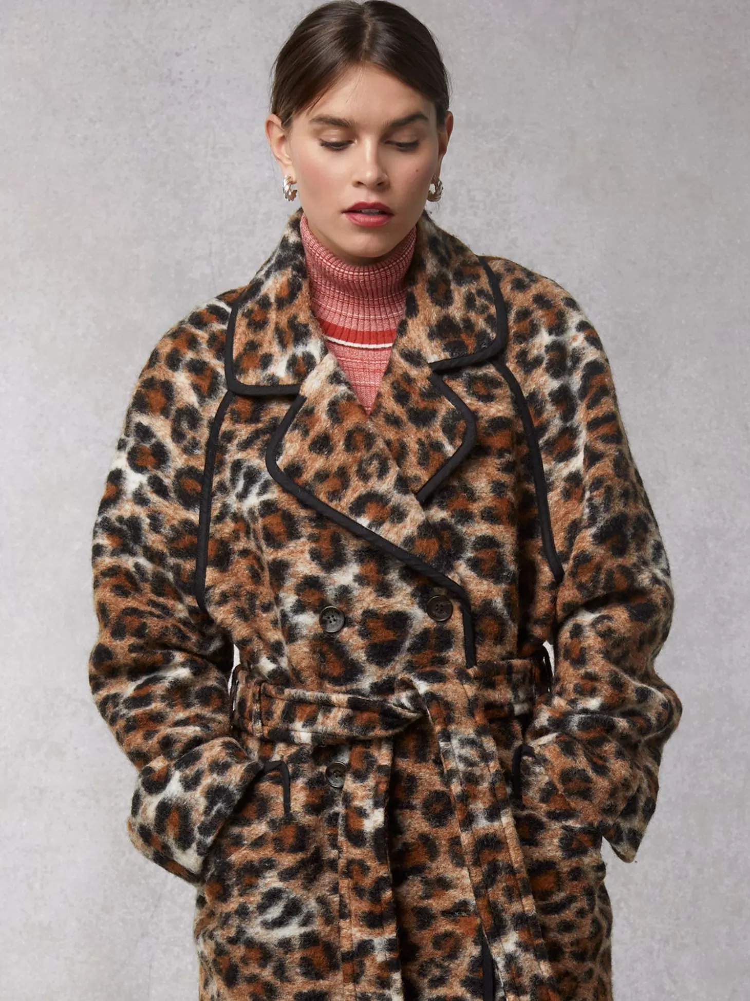 Rouje Brenta Coat Leopard Fauve | Clothing