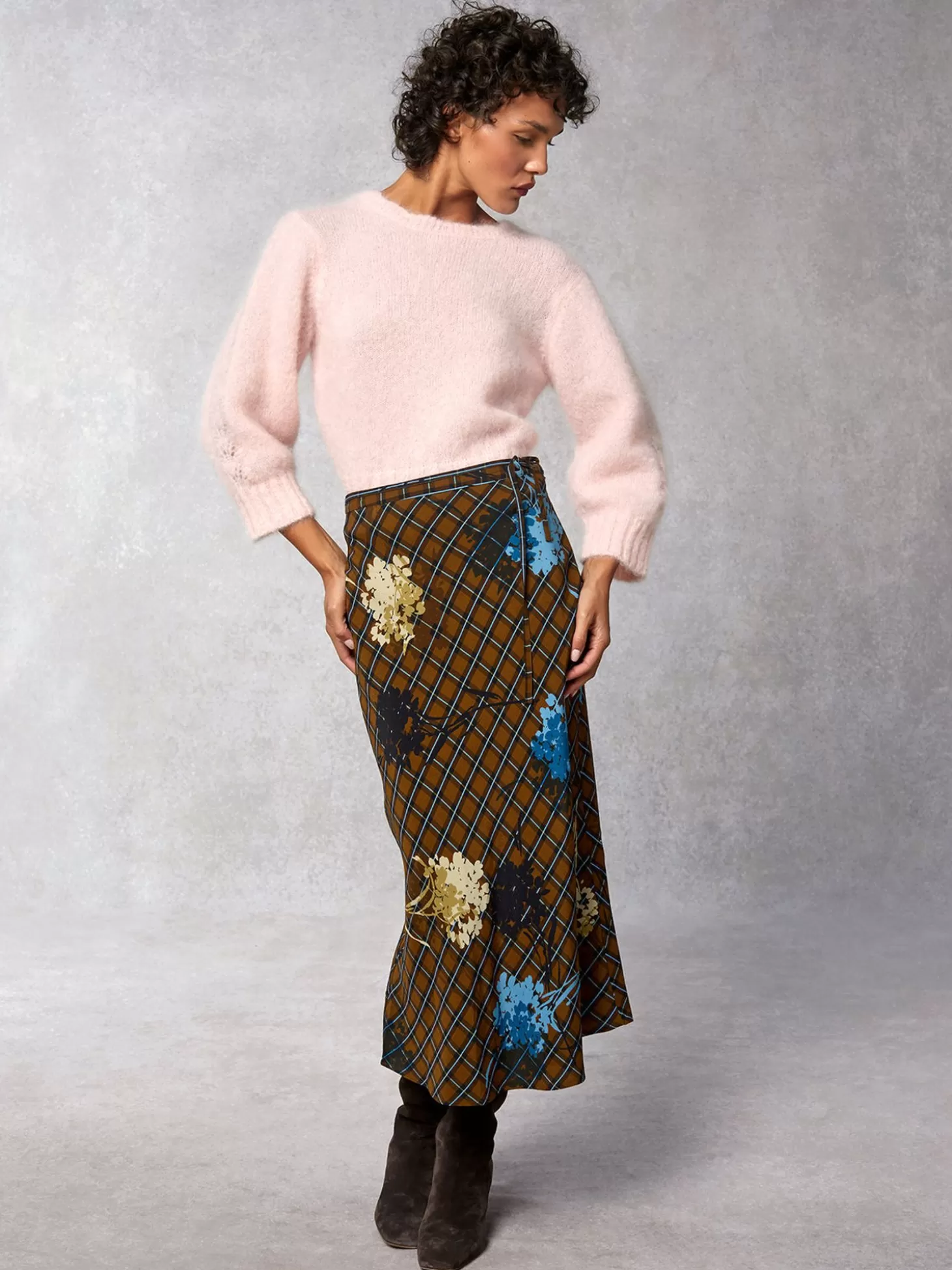 Rouje Carina Skirt Herbier Marron | Clothing