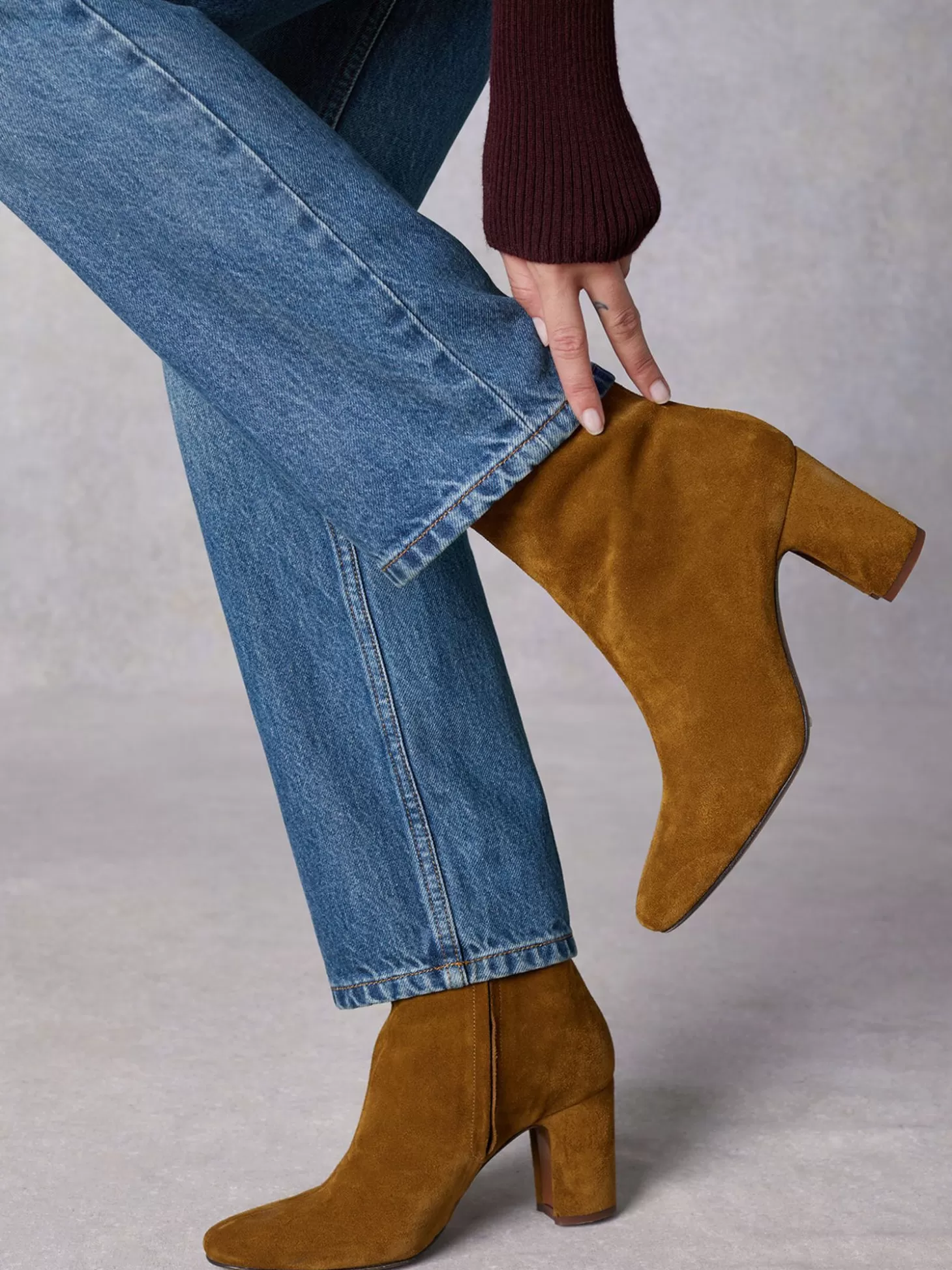 Rouje Celeste Boots Suede Kaki | Accessories