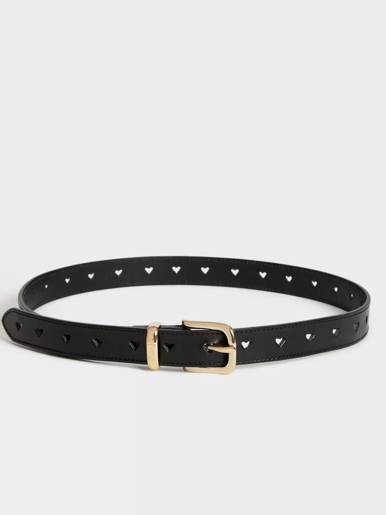 Rouje Coeur Belt Cuir Noir | Accessories