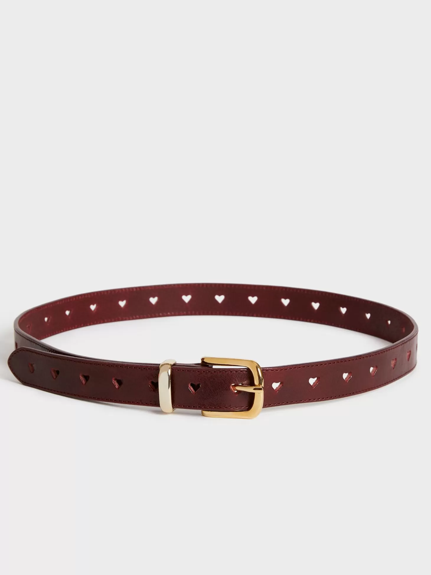 Rouje Coeur Belt Cuir Bordeaux | Accessories