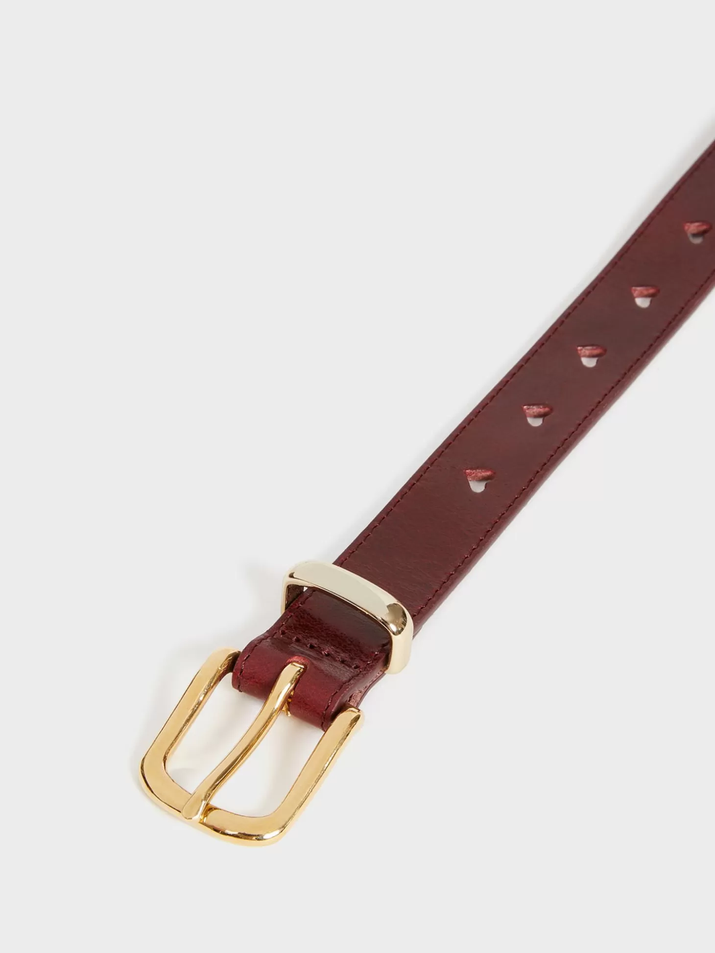 Rouje Coeur Belt Cuir Bordeaux | Accessories