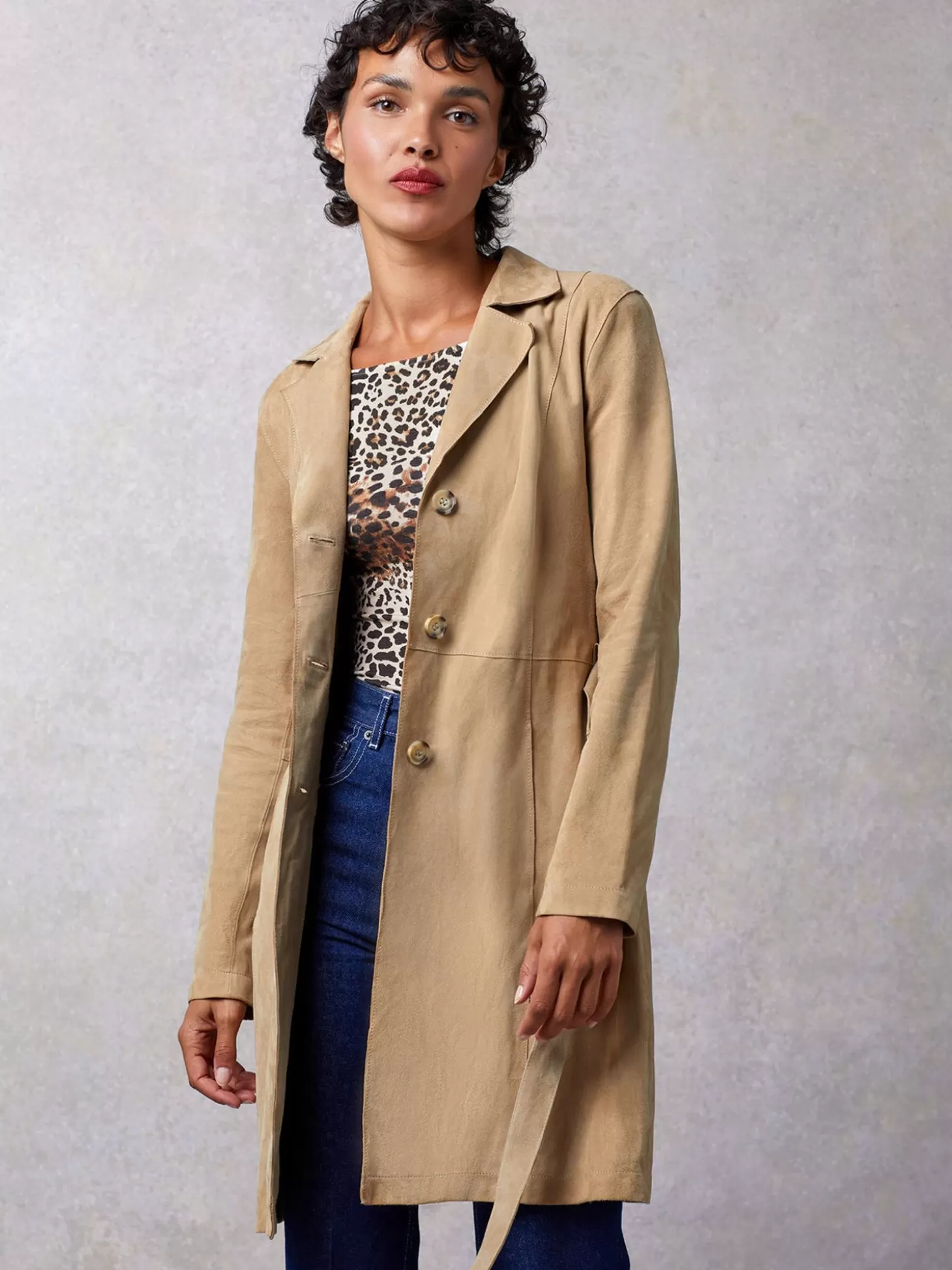 Rouje Columbo Trench Daim Beige | Clothing