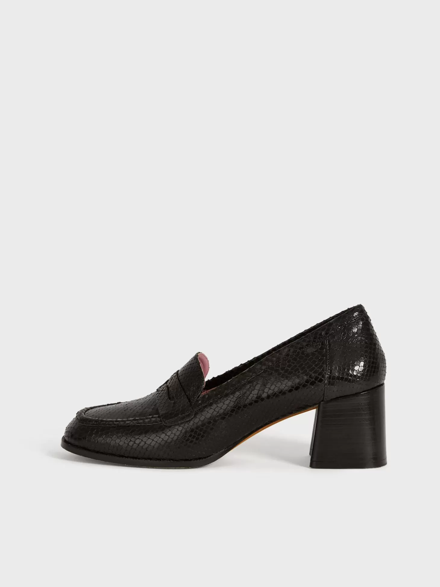 Rouje Dorothee Loafers Python Noir | Accessories