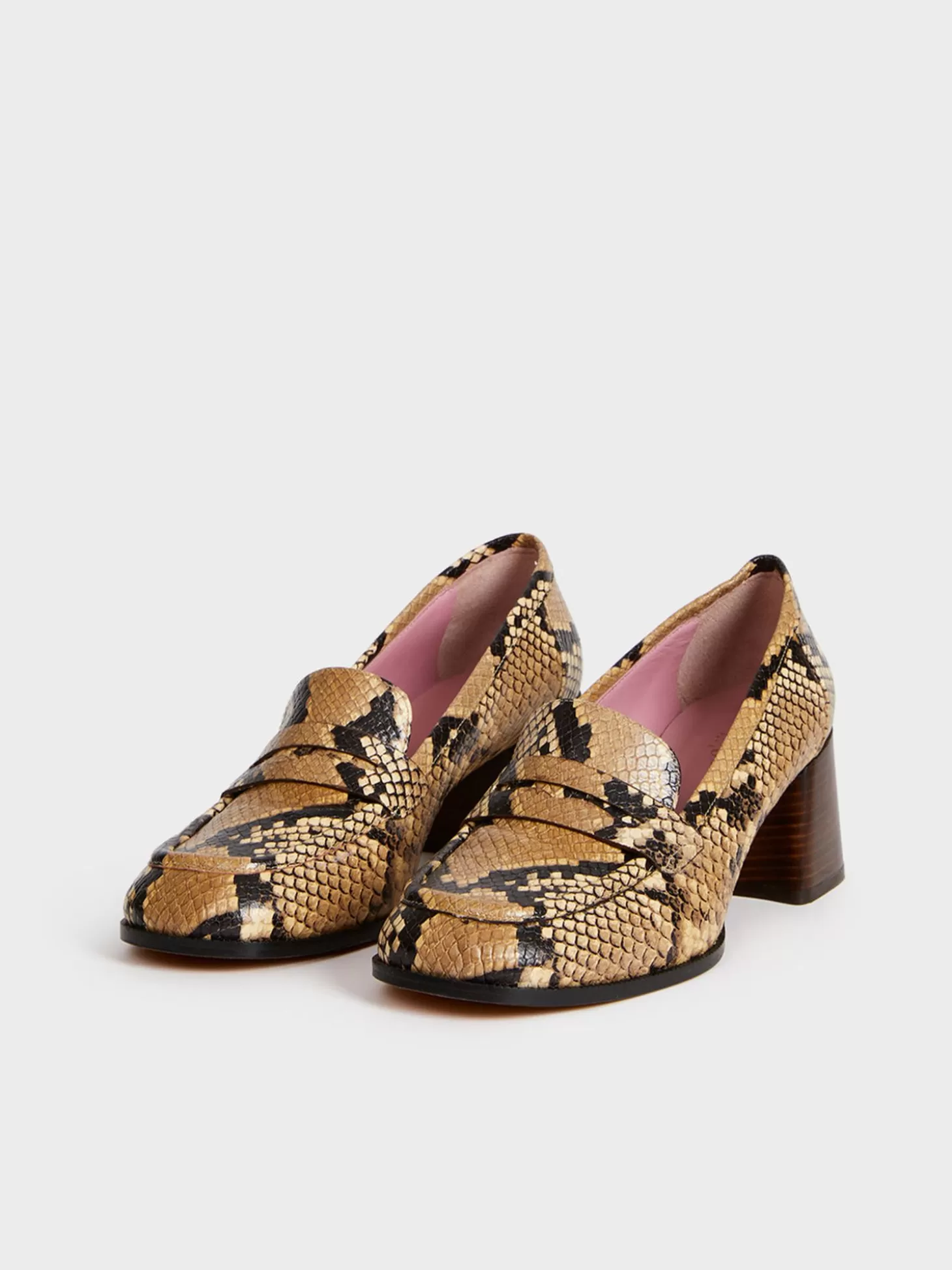 Rouje Dorothee Loafers Python Naturel | Accessories