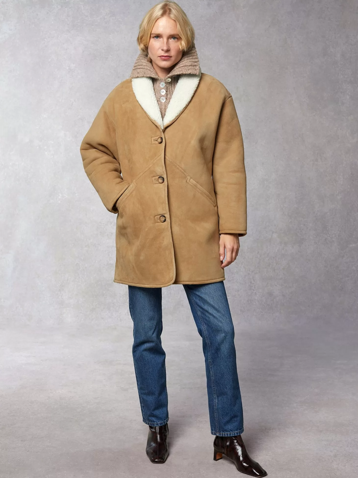 Rouje Gilberta Coat Whisky | Clothing