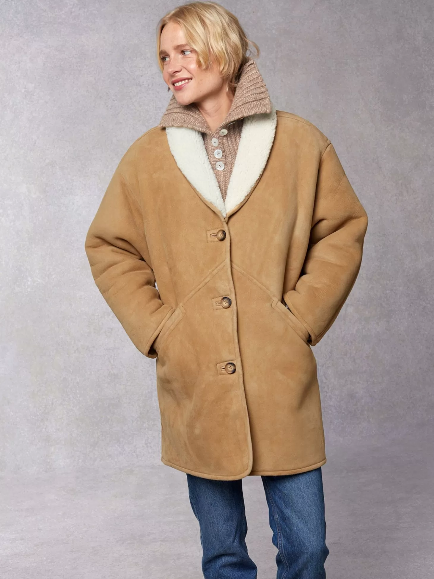 Rouje Gilberta Coat Whisky | Clothing