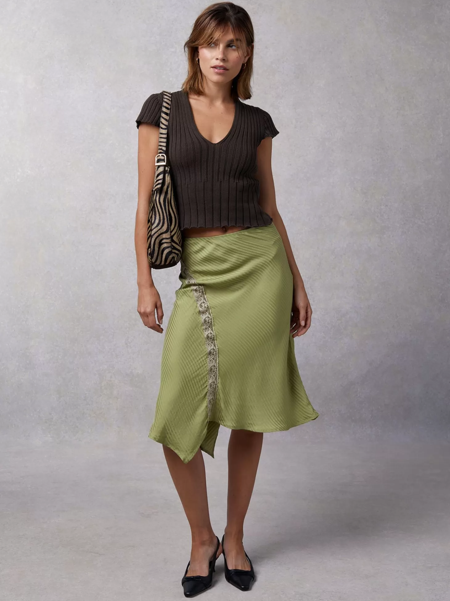 Rouje Jarne Skirt Jacquard Tilleul | Clothing