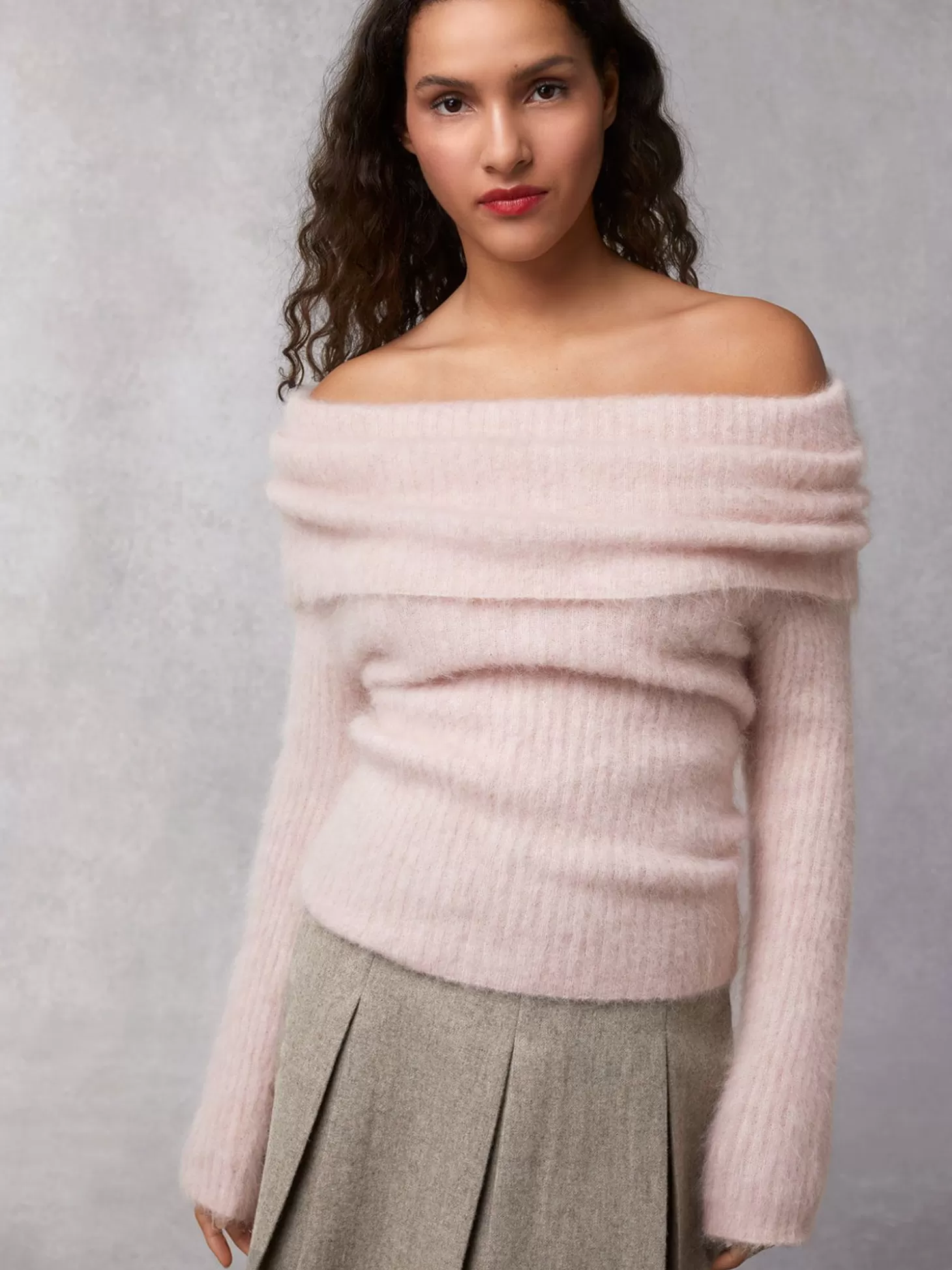 Rouje Lens Sweater Uni Rose | Clothing