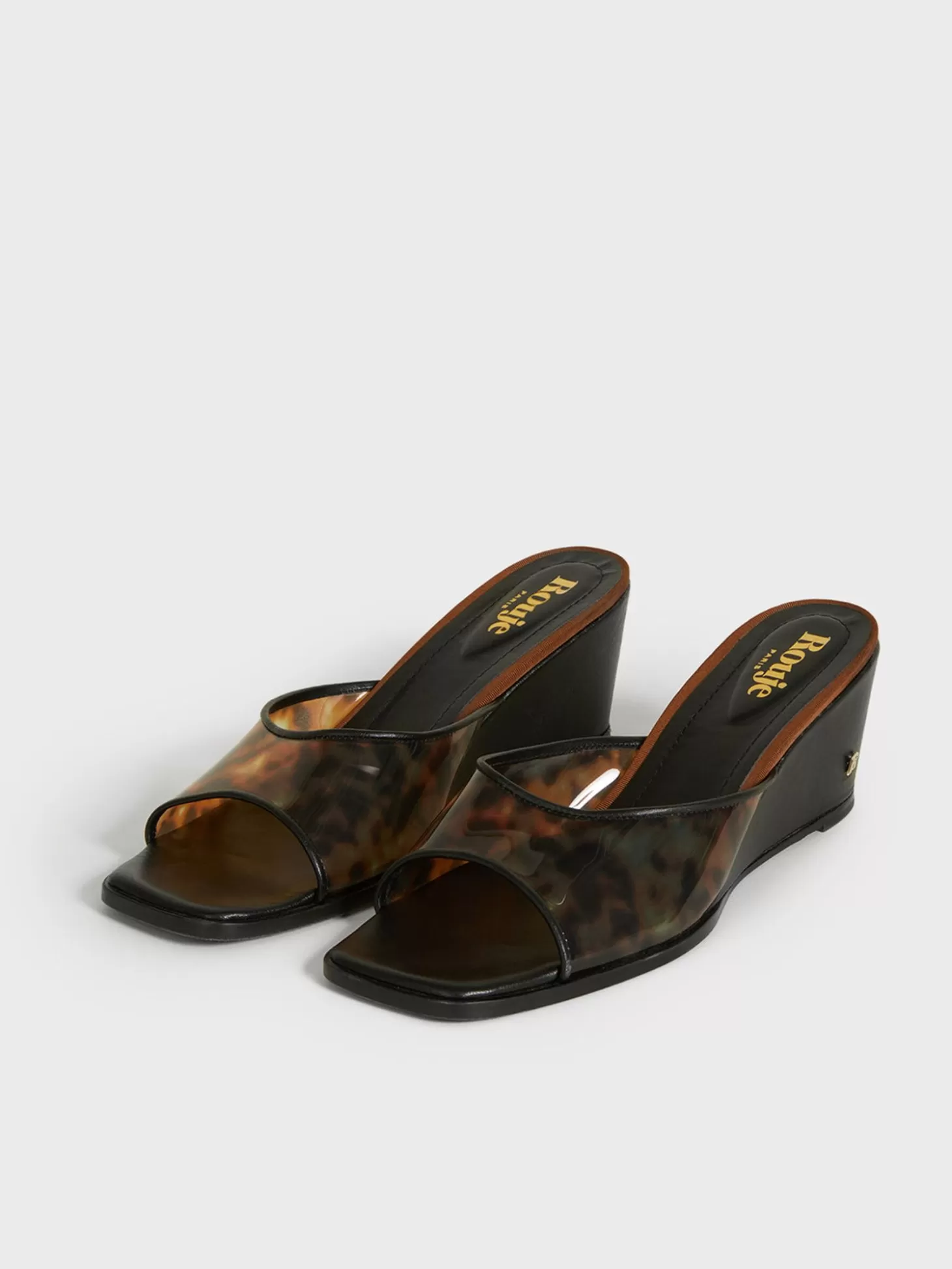 Rouje Natty Mules Tortoise Noir | Accessories