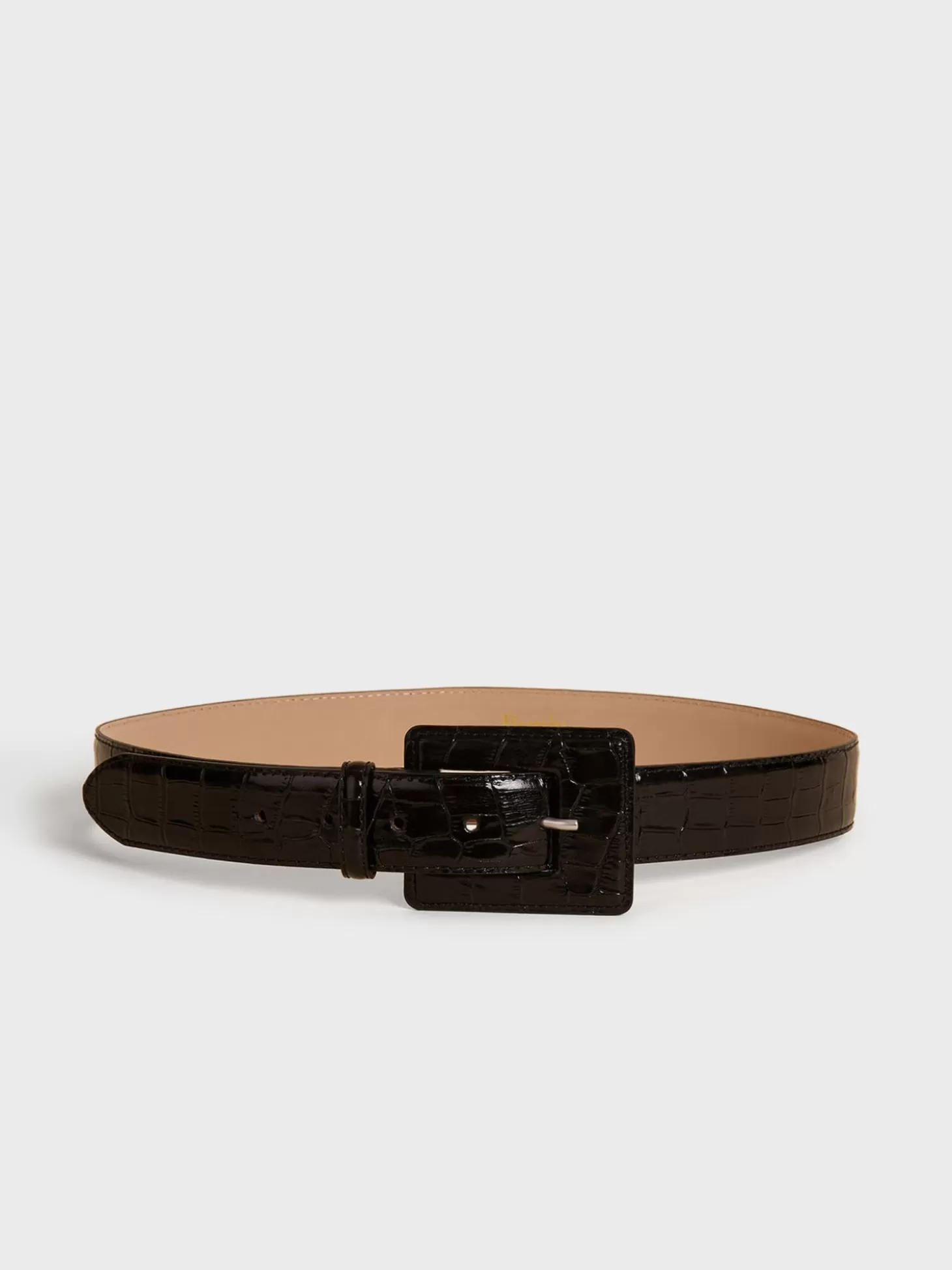 Rouje Nawel Belt Croco Noir | Accessories