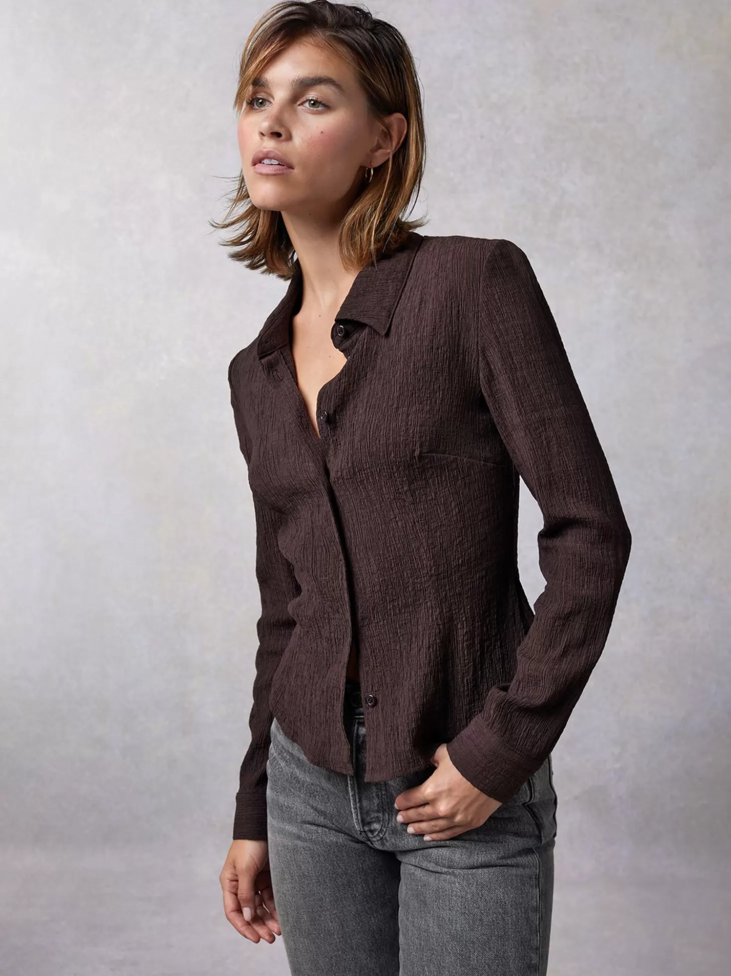 Rouje Palmyra Shirt Uni Chocolat | Clothing