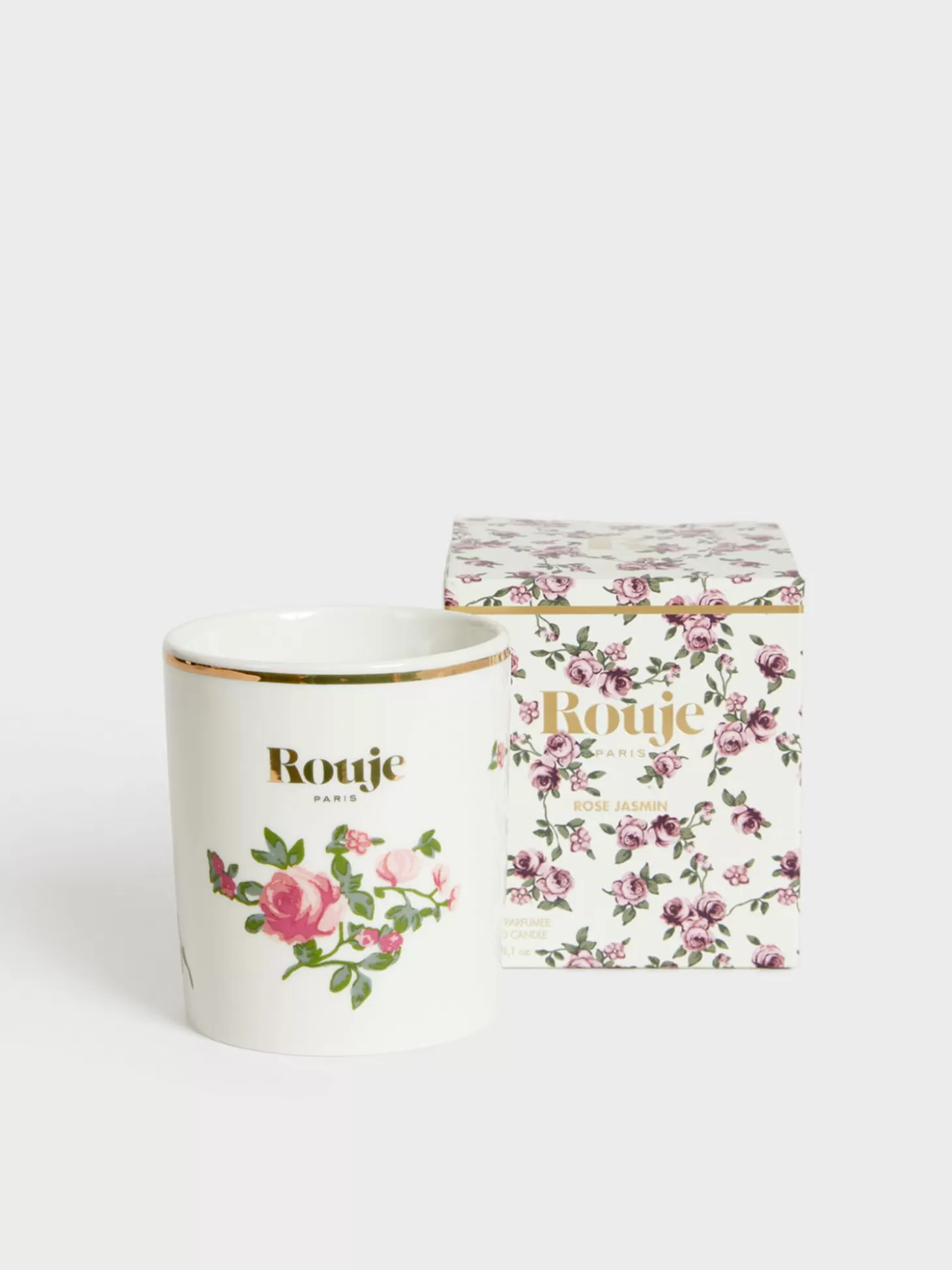 Rouje Rose Jasmin Candle Pink Flowers | Accessories