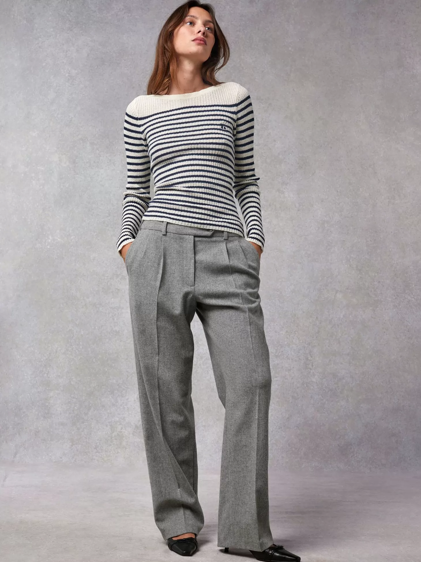 Rouje Victor Pants Uni Gris Chine | Clothing